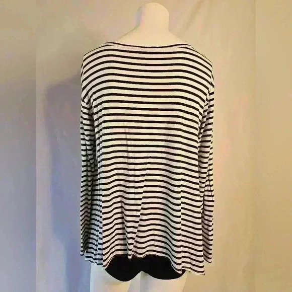 Cabi Navy & White Striped Top - Size XS - Picture 2 of 3